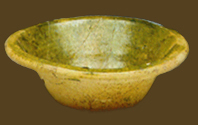 Typical Border ware bowl with green glazed interior - private collection.