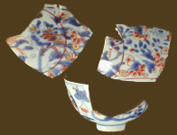 Overglaze painted teaware Oxon Hill, 18PR175, vessel #2332, exterior - click on image to see all thumbnails for this type.