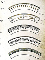 Enamelled Table Service Drawing Book, Plate 915 n.d., from Leeds Pattern Book.