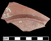 Dry-bodied red stoneware (rosso antico) hollow vessel, Collected by George L. Miller in 1986 in Staffordshire in Hanley. Cannot be attributed to a specific pottery.