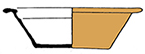 Pan similar to this vessel. Redrawn from Grant 1983.