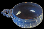 A similar porringer from the Pilgrim Hall Museum, Massachusetts, believed to have been made in London between 1680 and 1700.