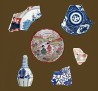 Miscellaneous Japanese porcelain vessels from MAC Lab collection. Click on image to see all thumbnail images of this type.