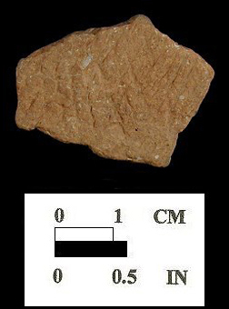 Keyser exterior surface of cord-marked body sherd from Biggs Ford site 18FR14/152.