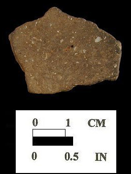 Keyser interior surface of cord-marked body sherd from Biggs Ford site 18FR14/152.