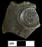 Liquor bottle seal molded ED.  PERN…/COUVET SUISSE around a central cross, from 18BA376.