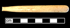 Bone Oval handle toothbrush with rounded end from Lot 3-135.