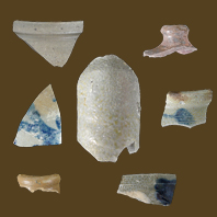 Several examples of Pawley Kiln stoneware from MAC Lab collections.