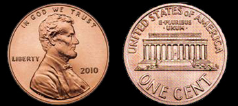 Figure 4 Both sides of a modern penny.
