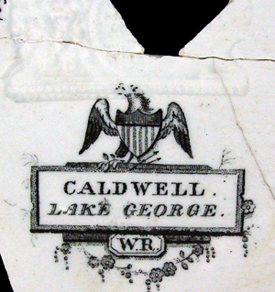 Maker's mark on back of ceramic plate, reading 