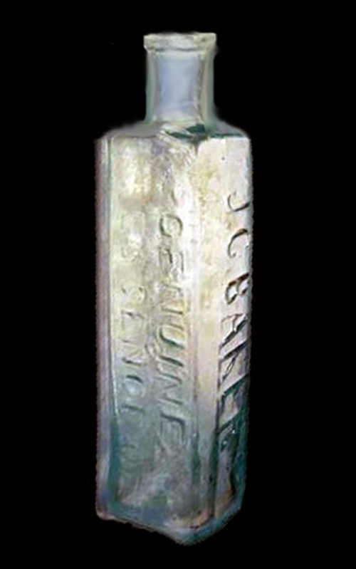 Complete example of a peppermint oil bottle.