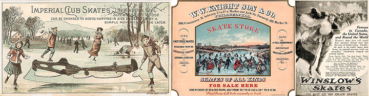 Figure 5 Three examples of ice scake advertisements from the late 19th and early 20th century.