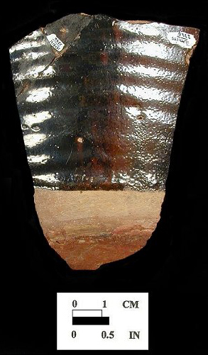 Body to base sherd (exterior), Angelica Knolls, 18CV60.