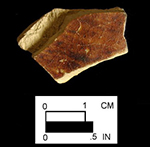 Manganese Mottled body sherd from Bennett's Point site 18QU28/9.