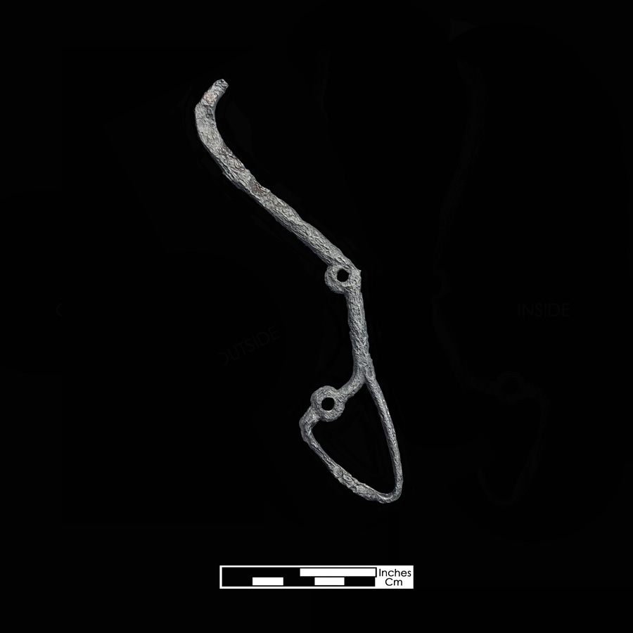 Image of iron curb bit.