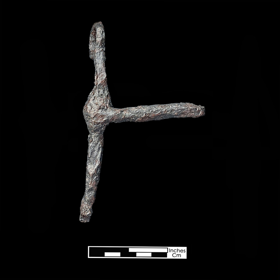 Image of iron curb bit.