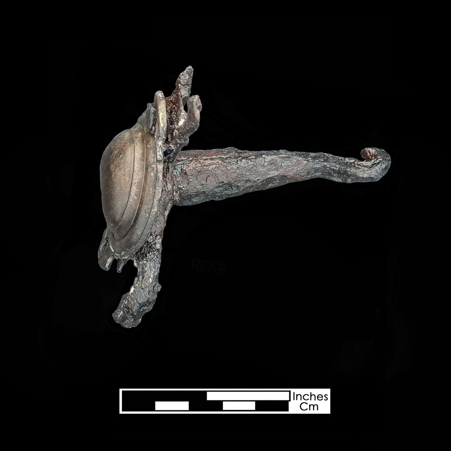 Image of iron/copper alloy curb bit.