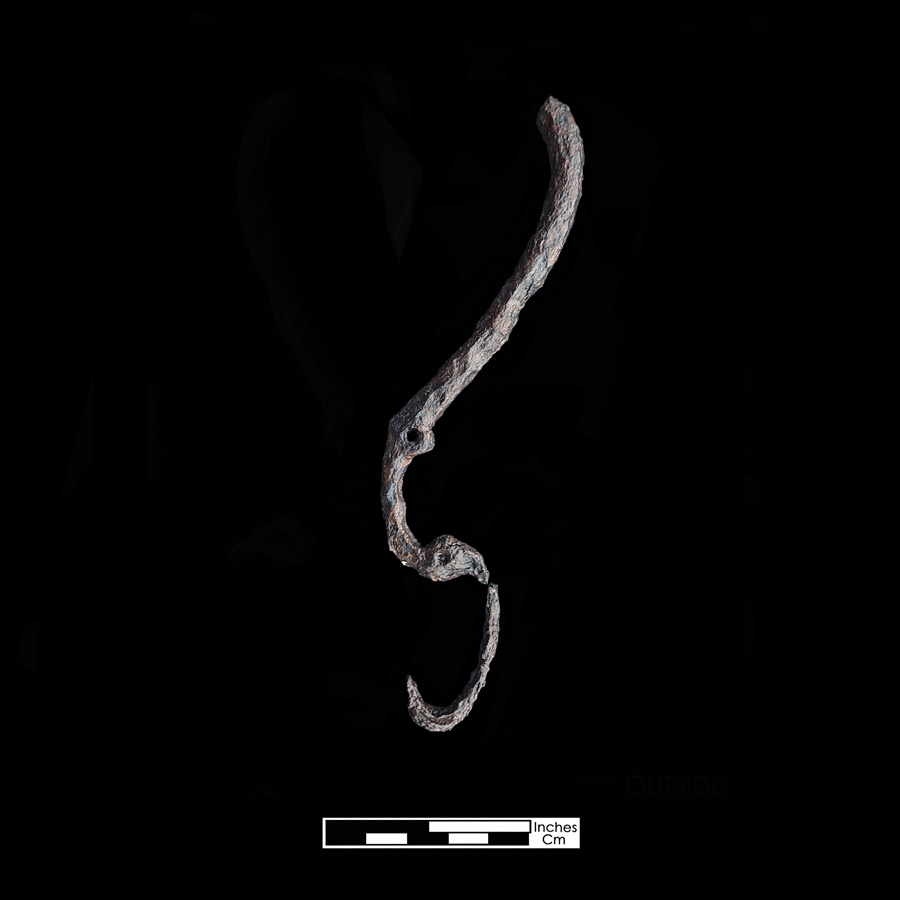 Image of iron curb bit.