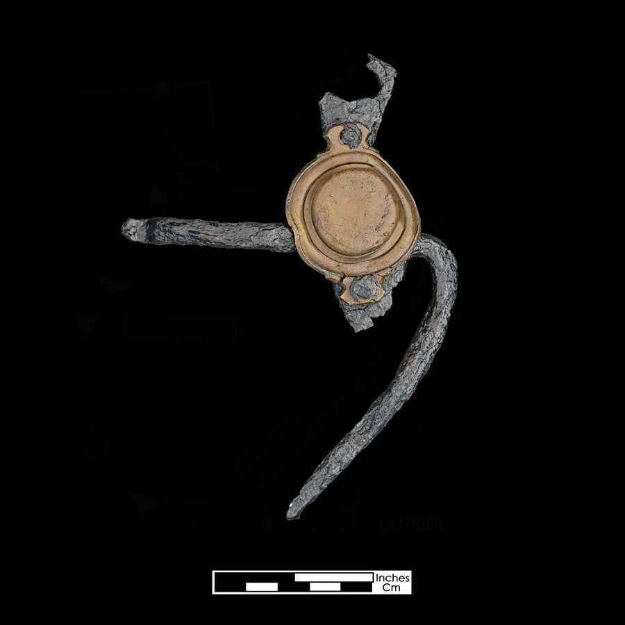 Image of iron/copper alloy curb bit.
