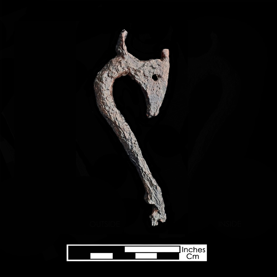 Image of iron curb bit.