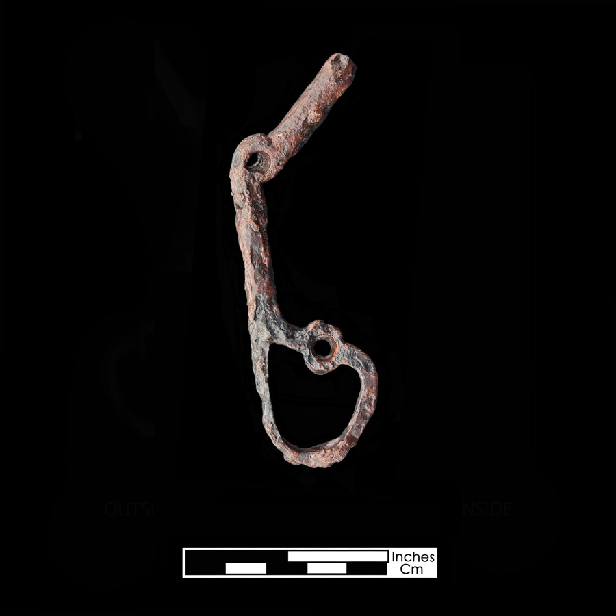 Image of iron curb bit.