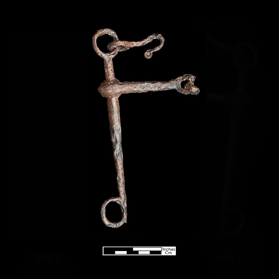 Image of iron curb bit.