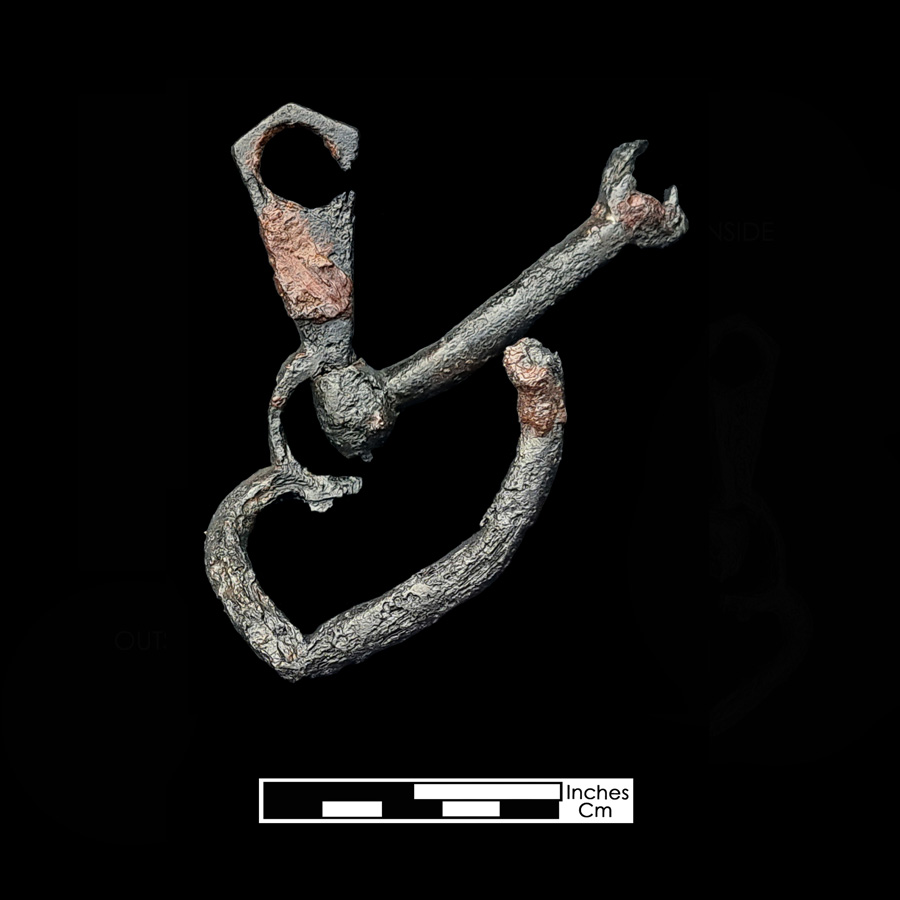 Image of iron curb bit.