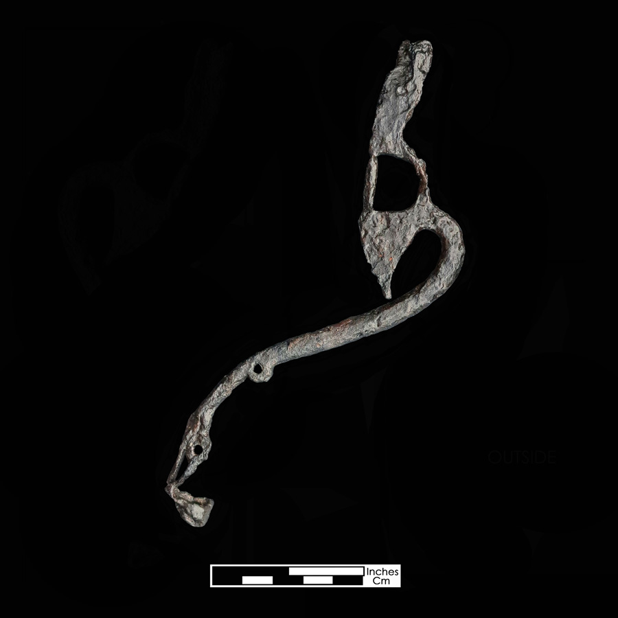 Image of iron curb bit.