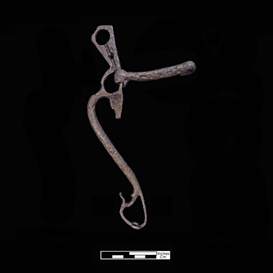 Image of iron curb bit.