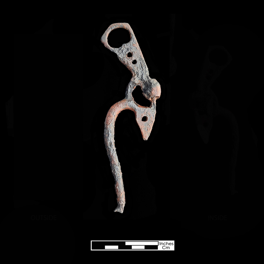 Image of iron curb bit.
