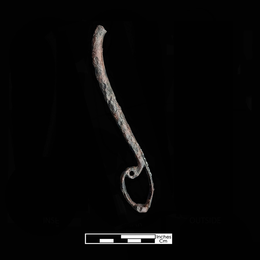 Image of iron curb bit.