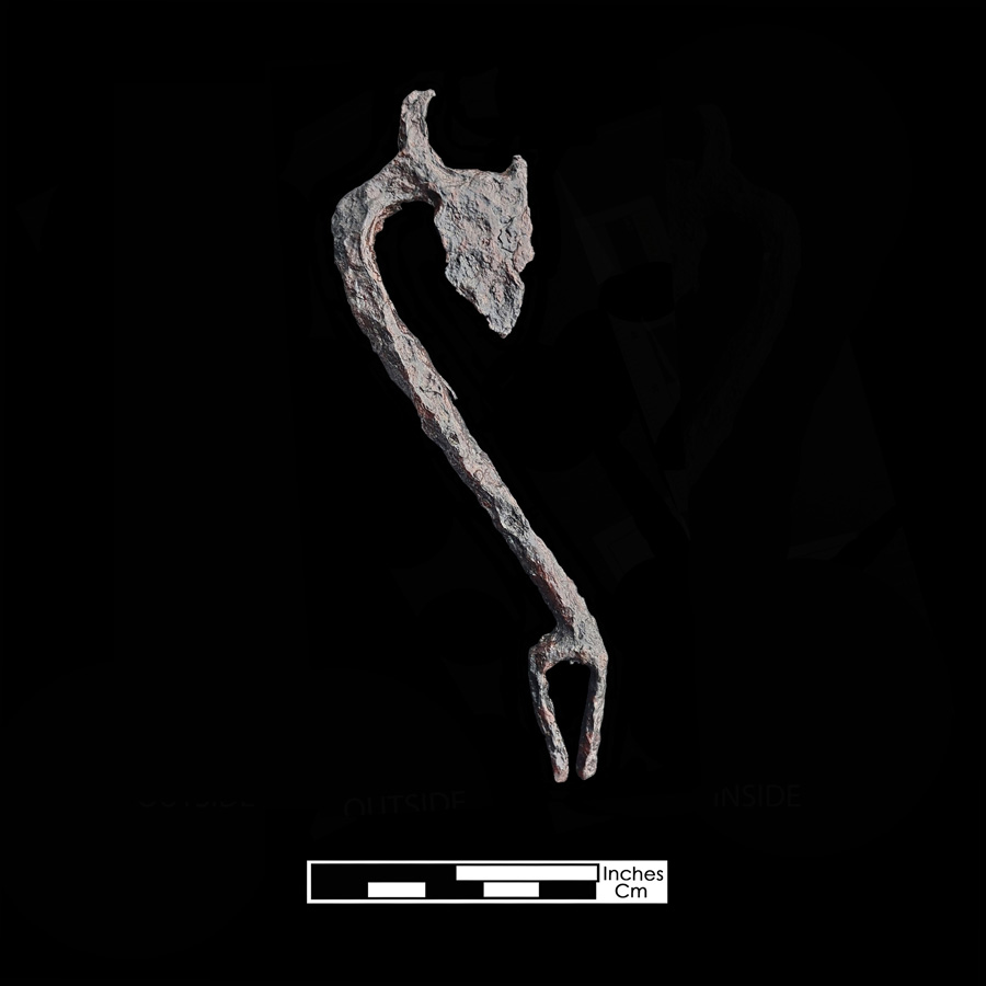 Image of iron curb bit.