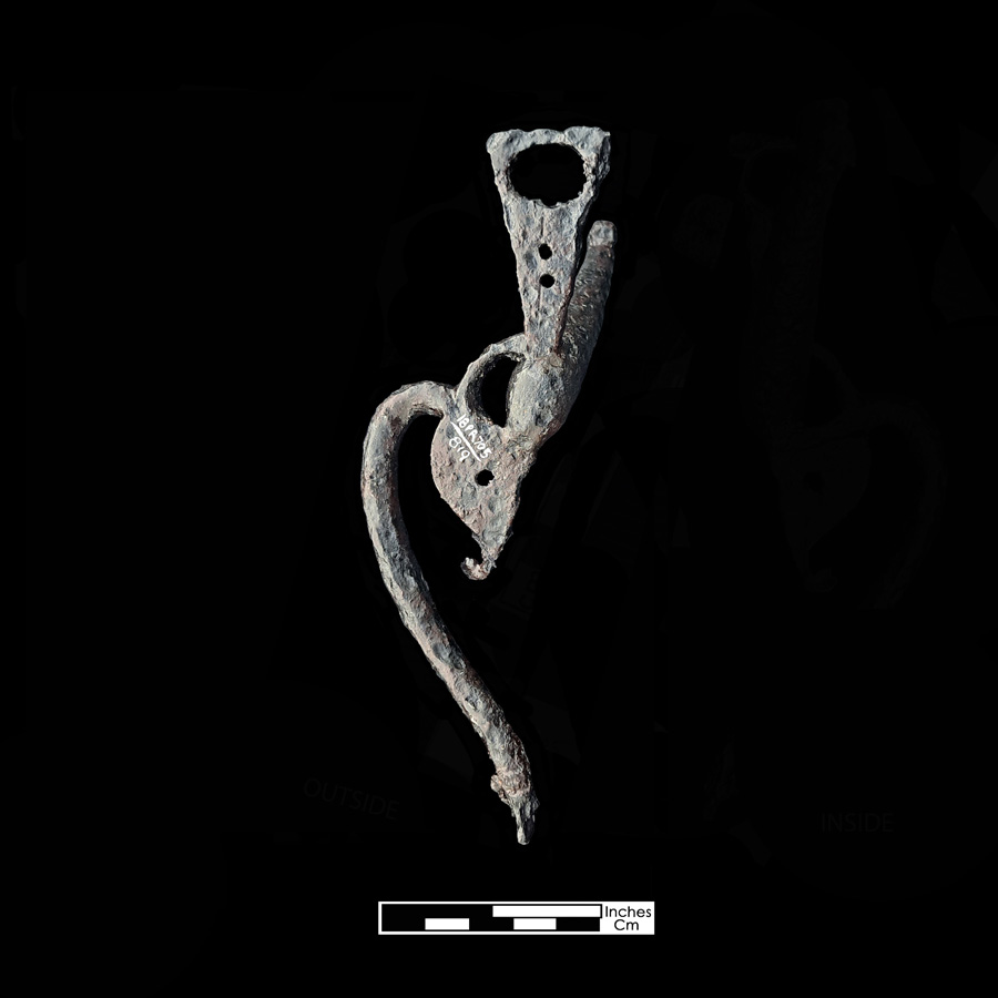 Image of iron curb bit.