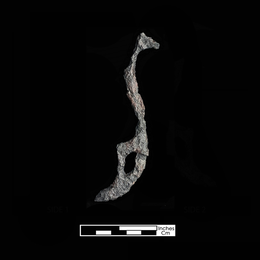 Image of iron curb bit.