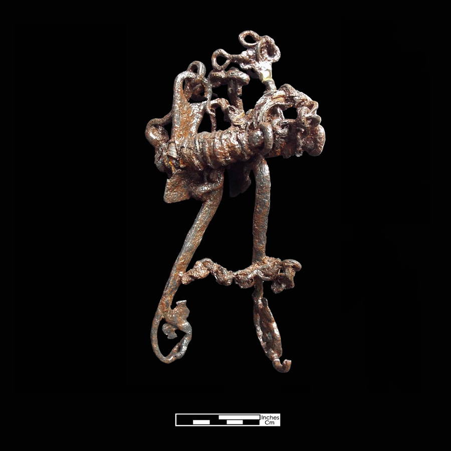Image of iron curb bit.