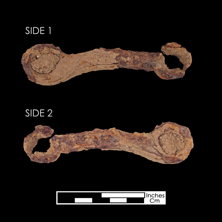 Image of iron bit mouthpiece.