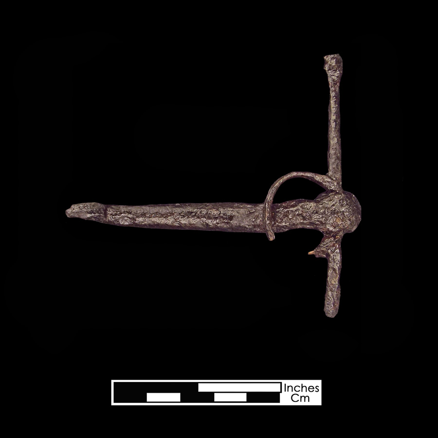Image of iron snaffle bit.