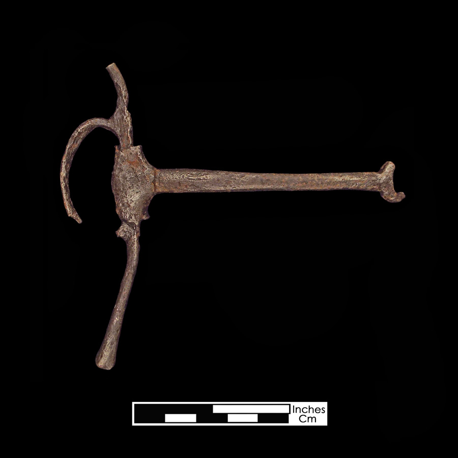 Image of iron snaffle bit.
