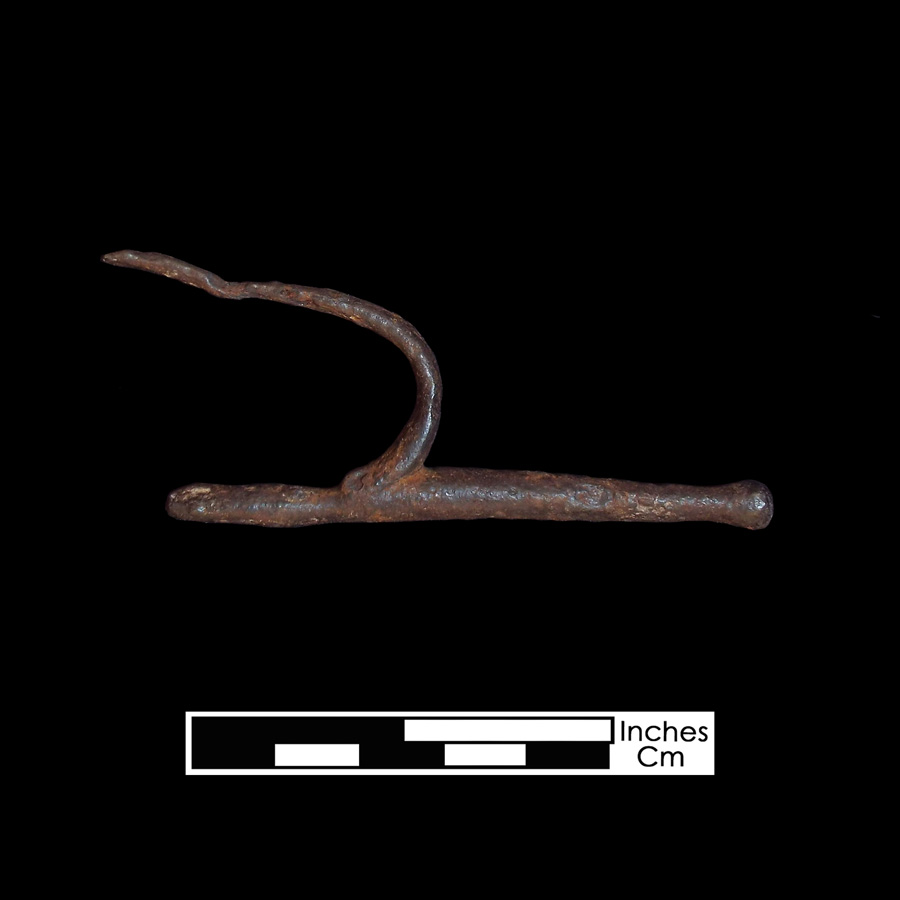 Image of iron snaffle bit.