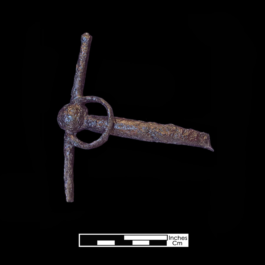 Image of iron snaffle bit.
