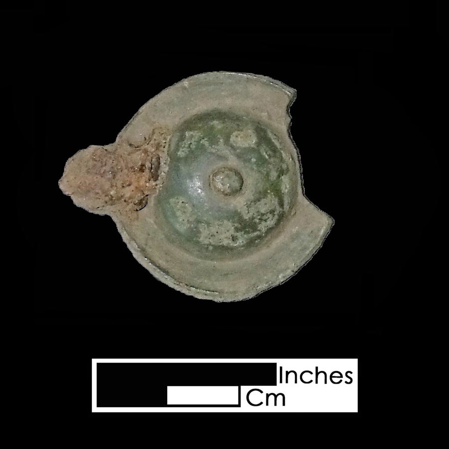 Image of copper alloy curb bit boss, Dome with Nipple.