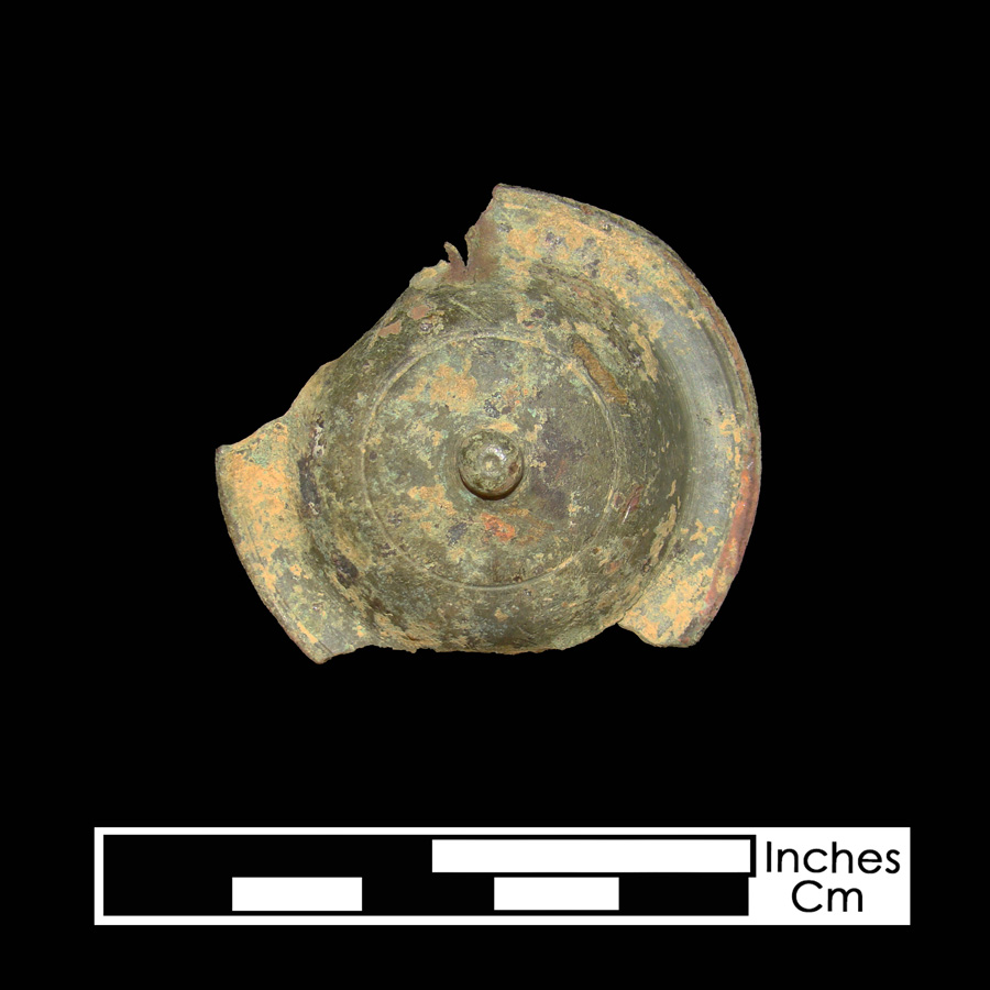 Image of copper alloy curb bit boss, Dome with Nipple.
