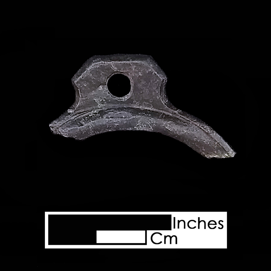 Image of copper alloy curb bit boss, Plain Dome.