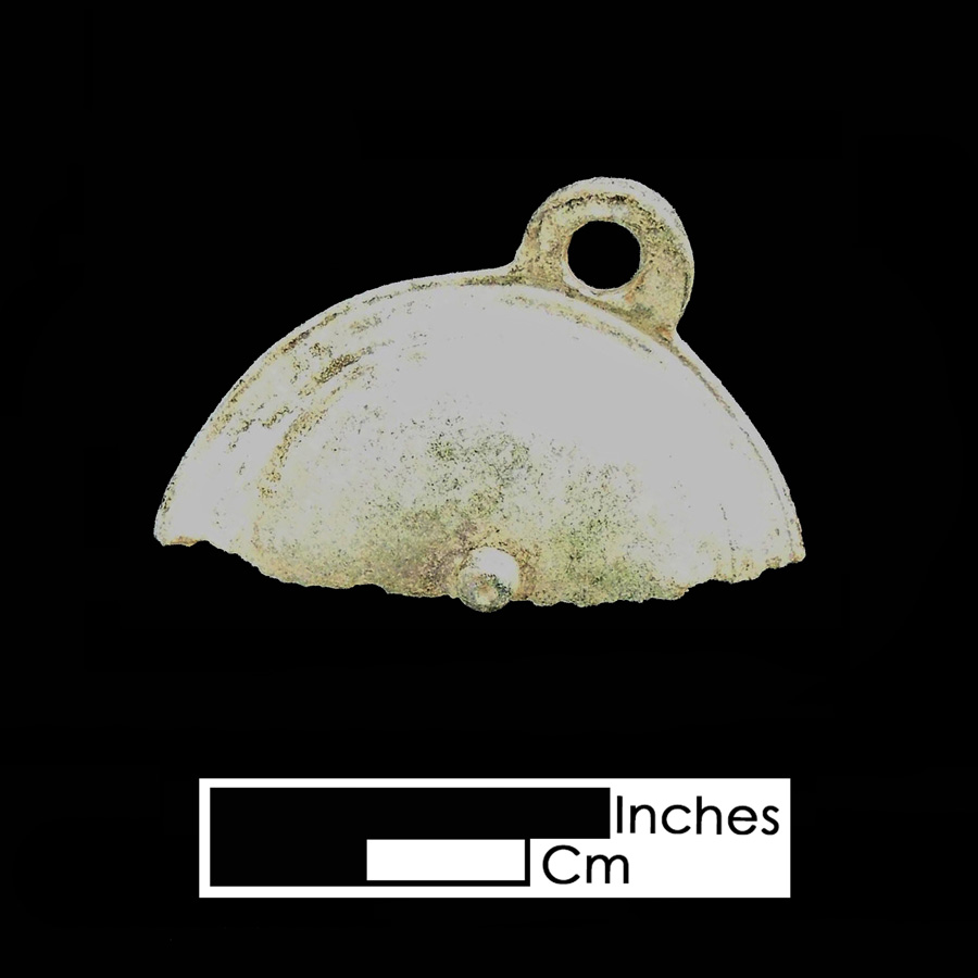 Image of copper alloy curb bit boss, Dome with Nipple.