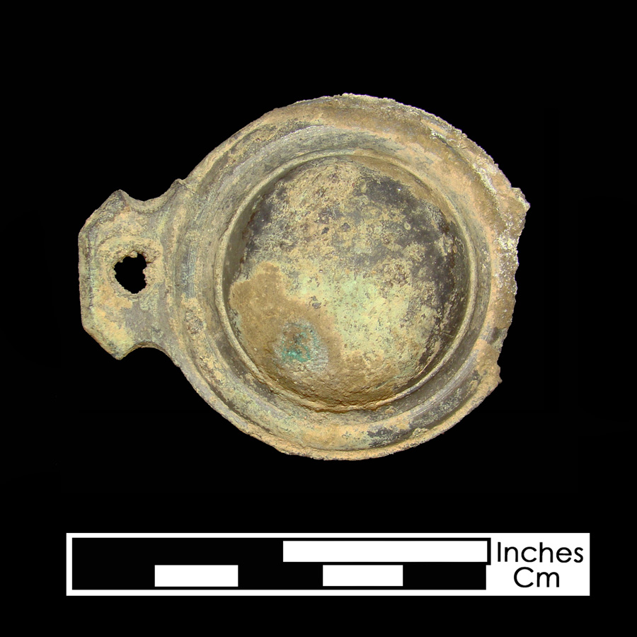 Image of copper alloy curb bit boss, Plain Dome.