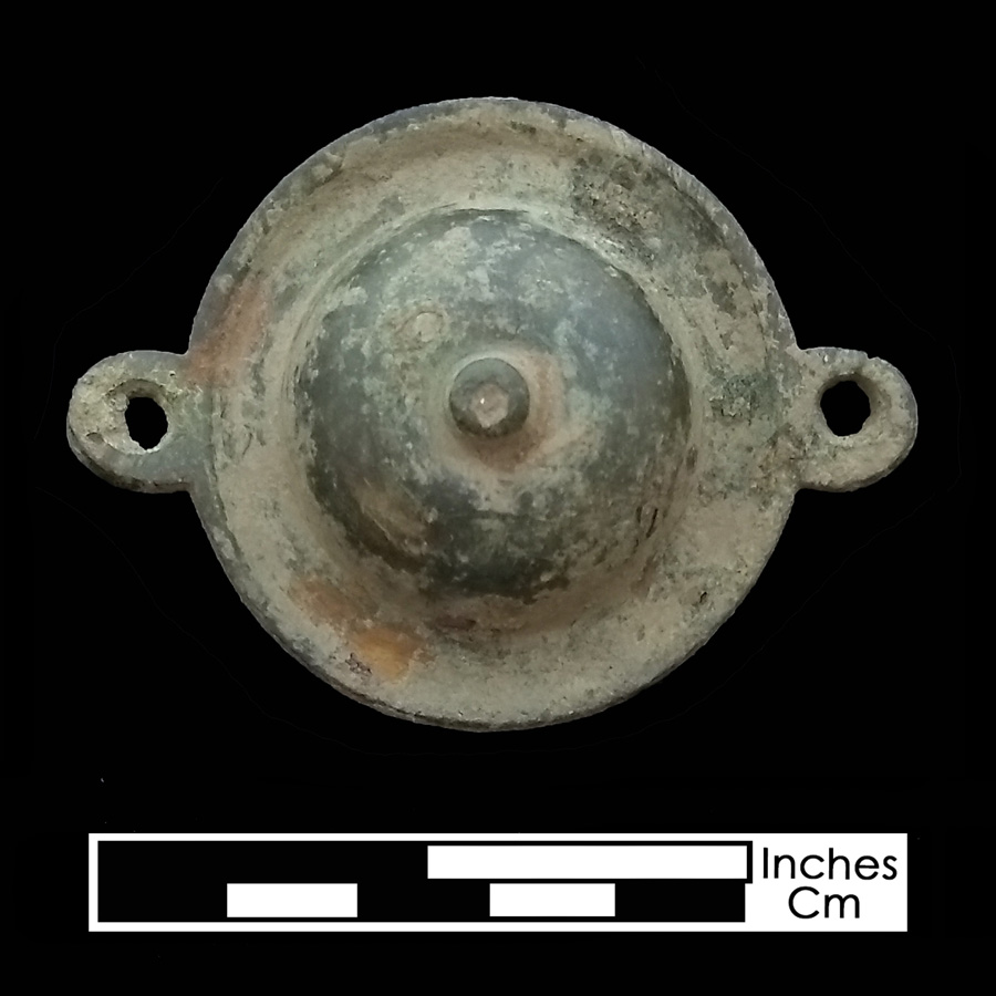 Image of copper alloy curb bit boss, Dome with Nipple.