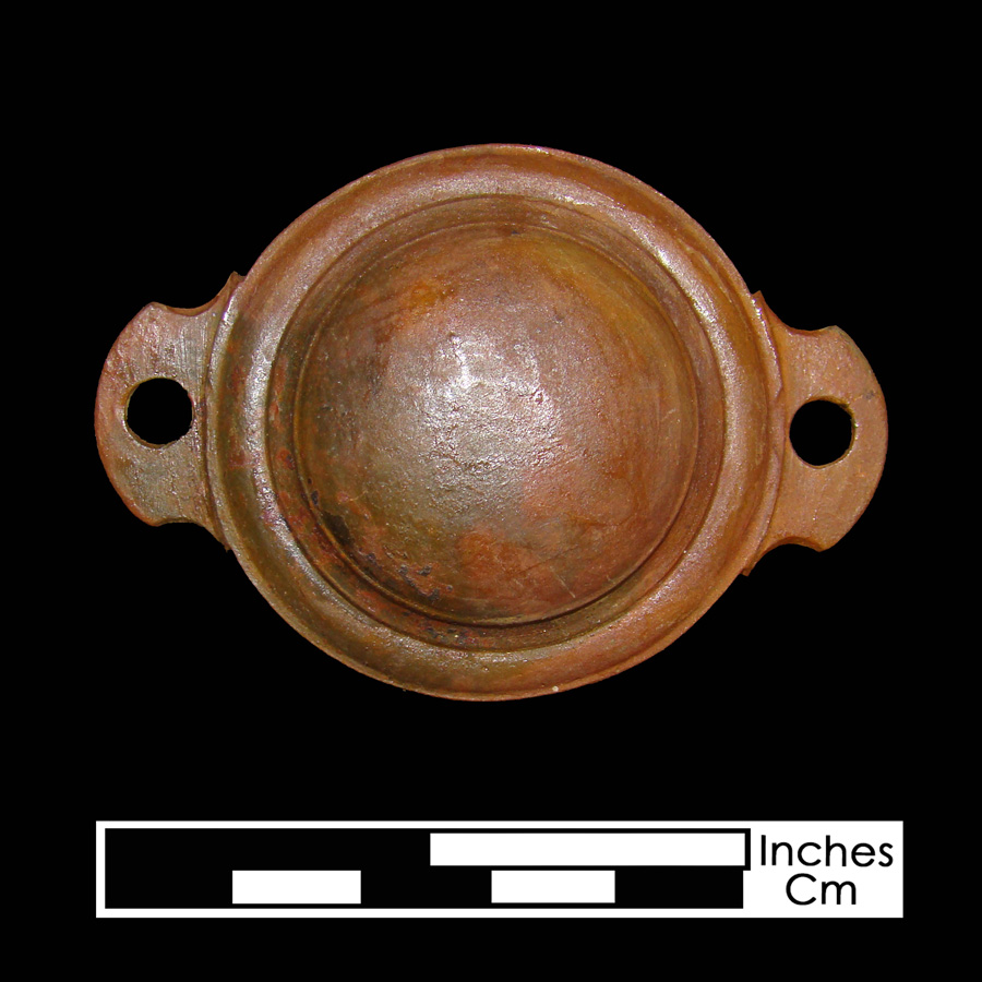 Image of copper alloy curb bit boss, Plain Dome.