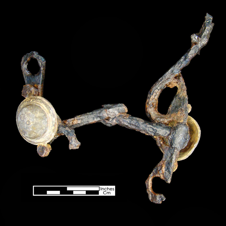 Image of copper alloy curb bit boss, Dome with Nipple.