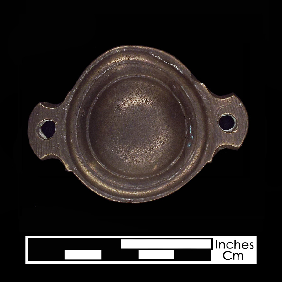 Image of copper alloy curb bit boss, Plain Dome.