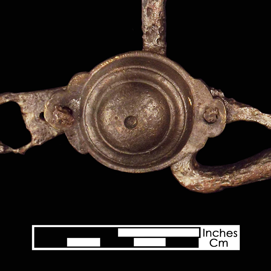 Image of copper alloy curb bit boss, Other Style.
